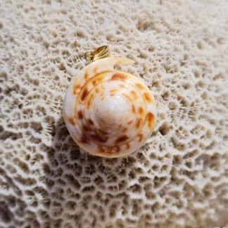 Pendentif Spirale "Vanille"