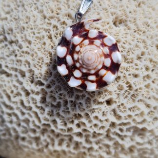 Pendentif « Spirale Ébène »