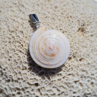 Pendentif « Spirale Ivoire Sable