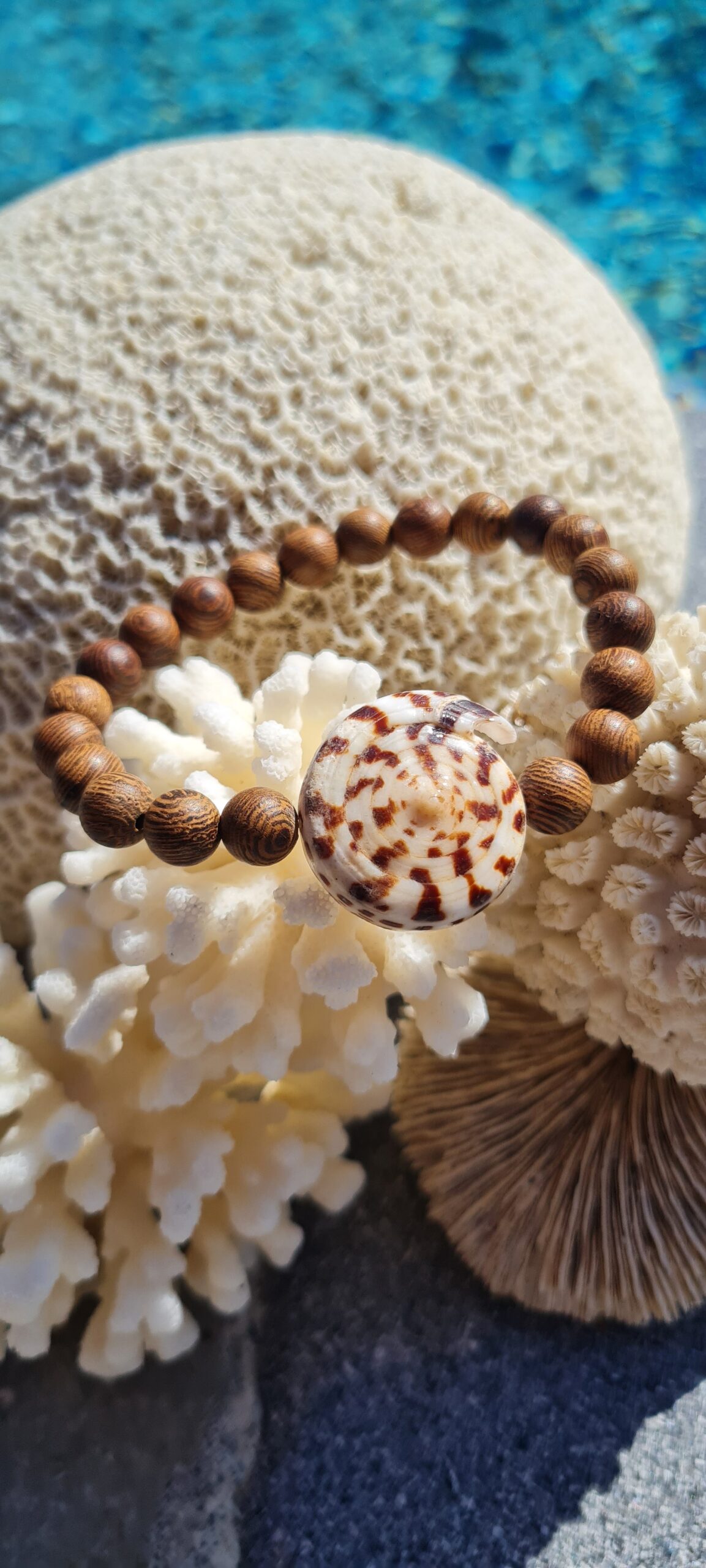 Bracelet "Noisette/ivoire"